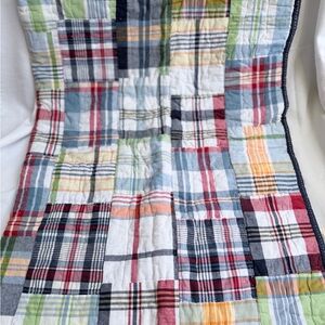 Pottery Barn Kids Madras Patchwork Quilt